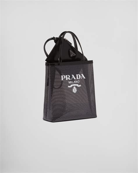 prada borsa paillettes|Borsa Shopping In Rete Con Paillettes Nero .